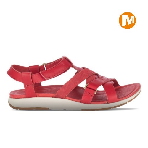 Merrell Kalari Shaw Strap Sandalen Damen Rot [DE-CLXRV]